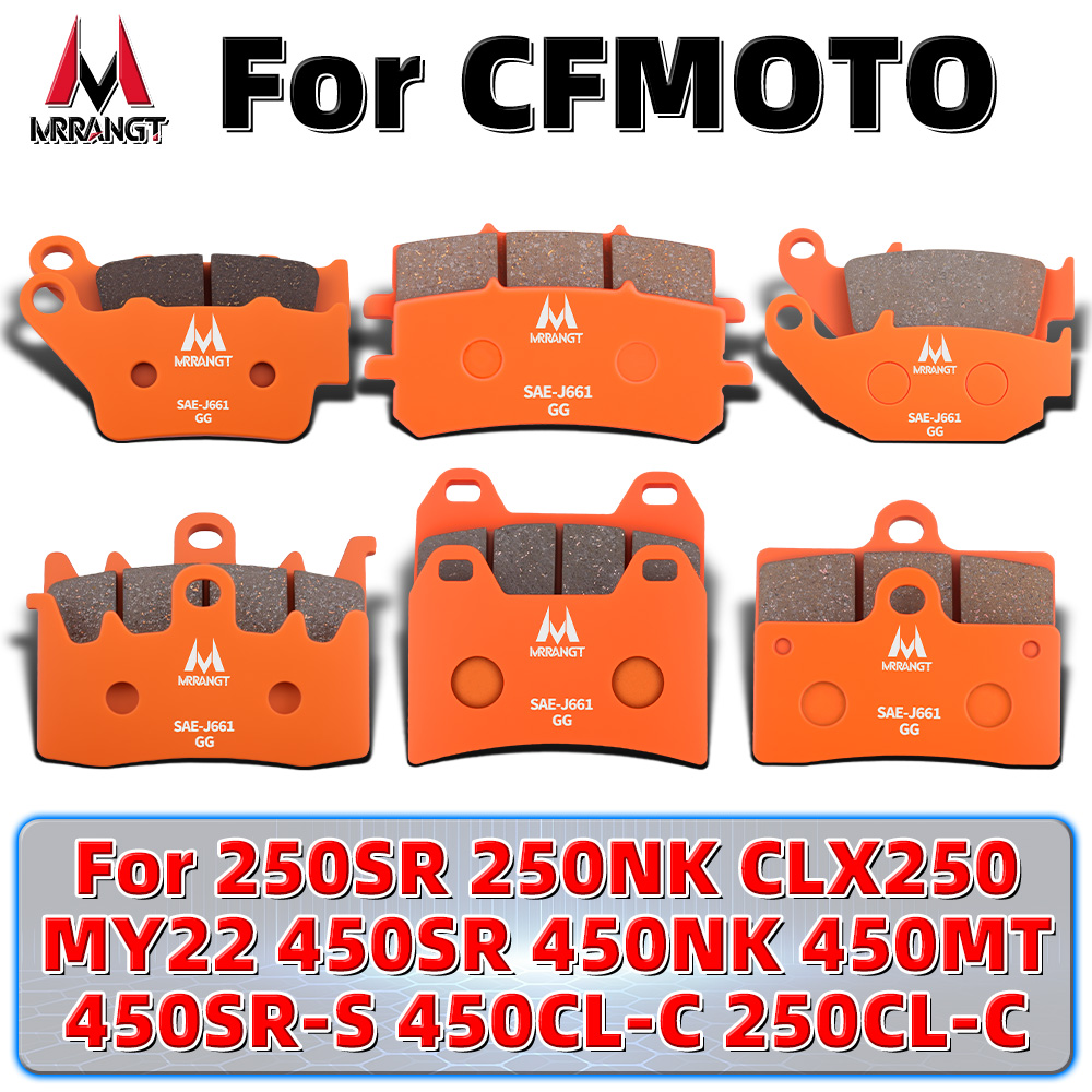 Brake Pad Set - MRRANGT セラミックブレーキパッドパフォーマンスブレーキキット CFMOTO 450SR 450NK 450MT