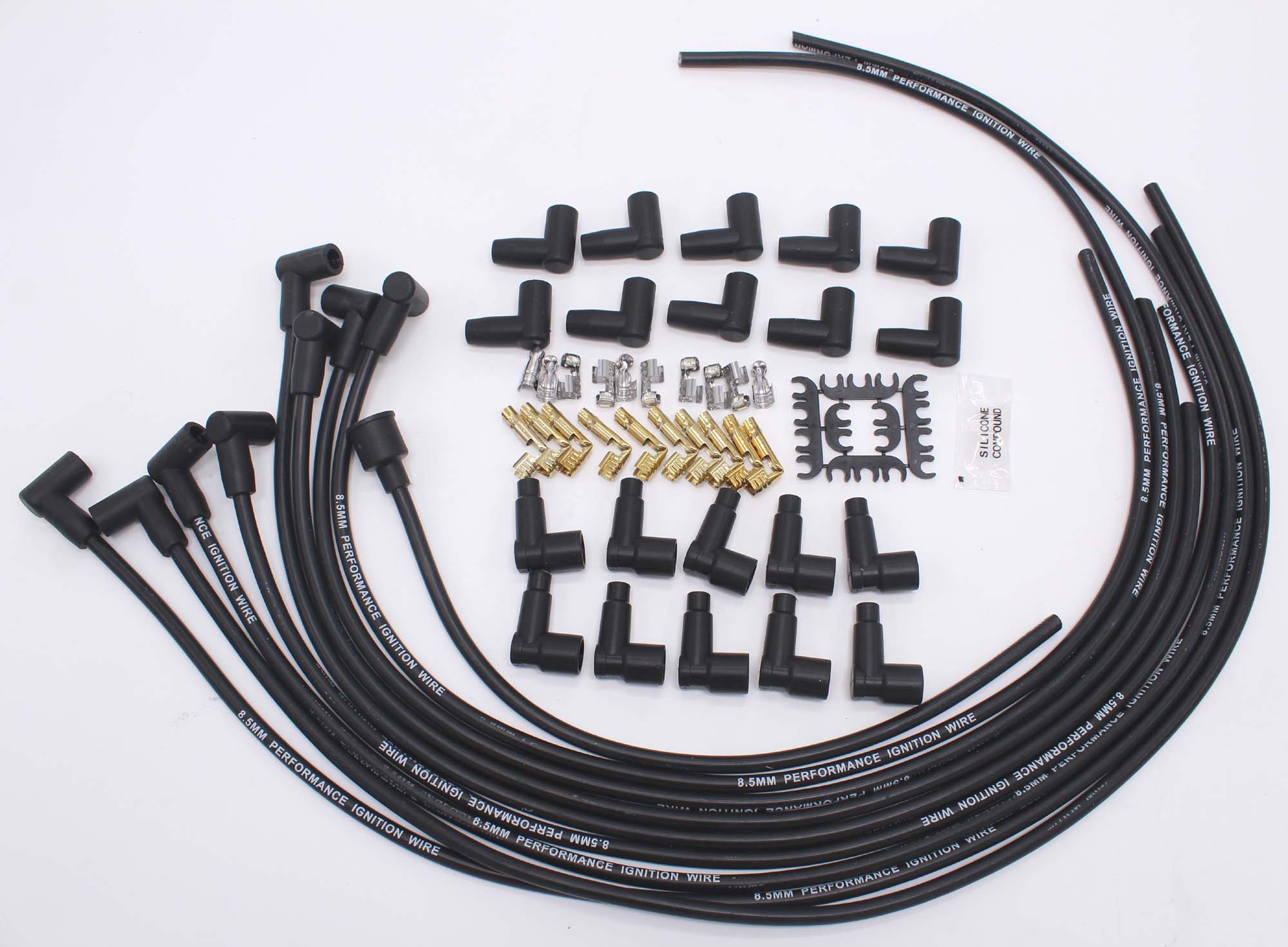 Spark Plug - VA1715 4041K 8mm スーパーストック スパークプラグワイヤーセット ユニバーサル