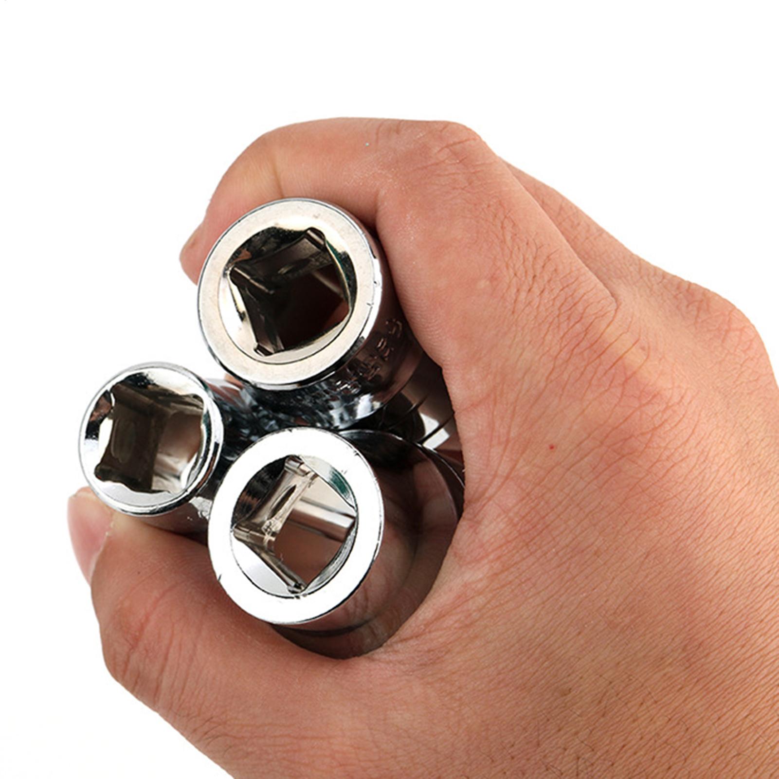 Socket Set - ソケットレンチセットユニバーサル多機能ポータブルツール自動車修理メカニックツールキット車オートバイ自転車用
