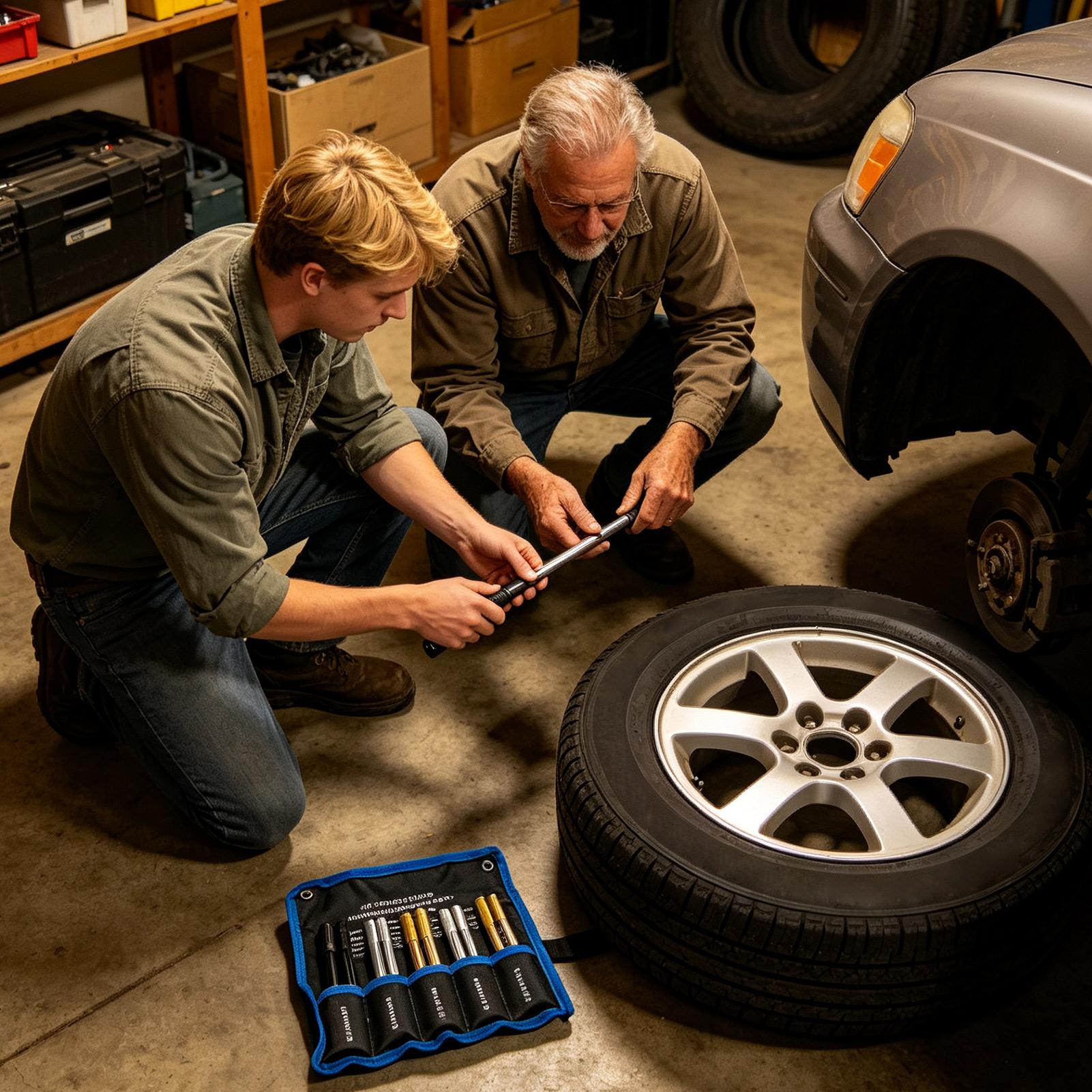 Automotive Tools - タイヤアライメントピン 10個入り。汎用、防錆、滑り止め加工。精密な自動車用ホイールスタッドガイドツール。ガレージや作業場での使用に最適。