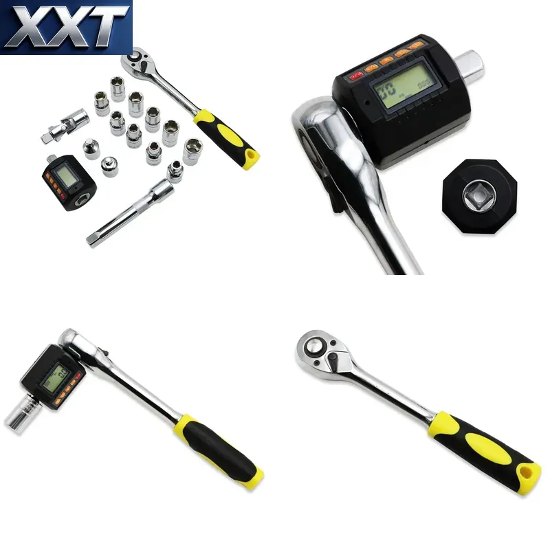Torque Wrench - XXT SHAHE 多機能レンチソケットセット デジタルトルクメーター 1/2インチ ラチェットドライブソケットセット