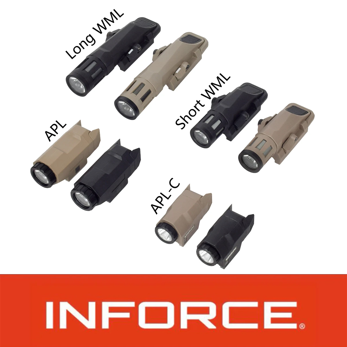 Timing Light Gun - 戦術 INFORCE WML APL ナイロンライフルピストルガンストロボ LED