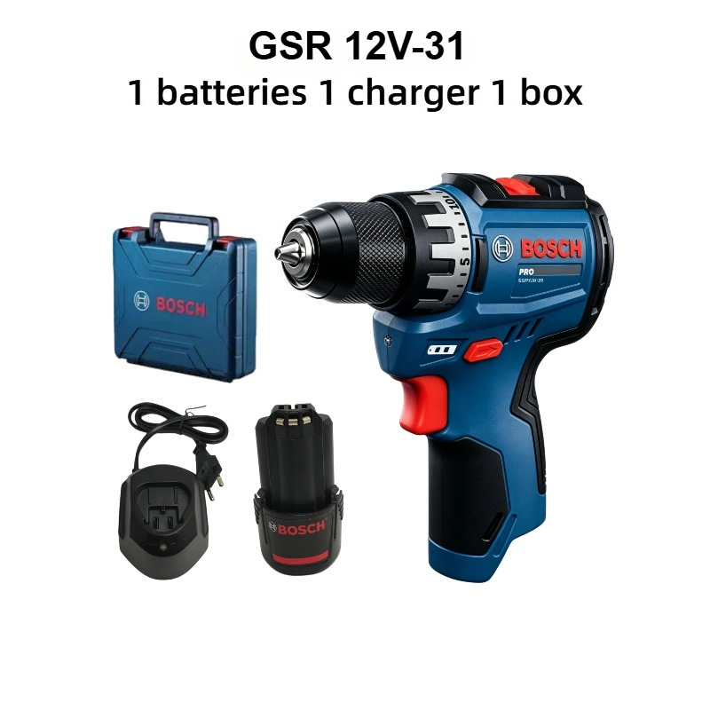 Torque Wrench - ボッシュプロフェッショナル GSR 12V-31 コードレスドリル 12V 電動ドライバートルクコンパクトミニ電動工具