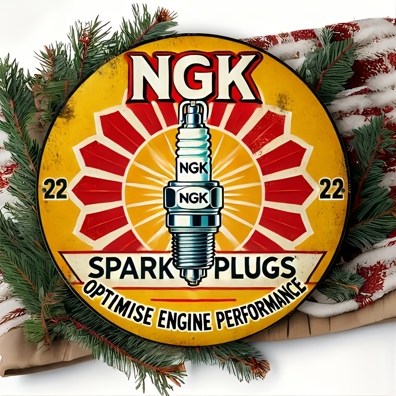 NGK スパークプラグ メタルブリキ看板、20.32x20. - Spark Plug のレビューと価格