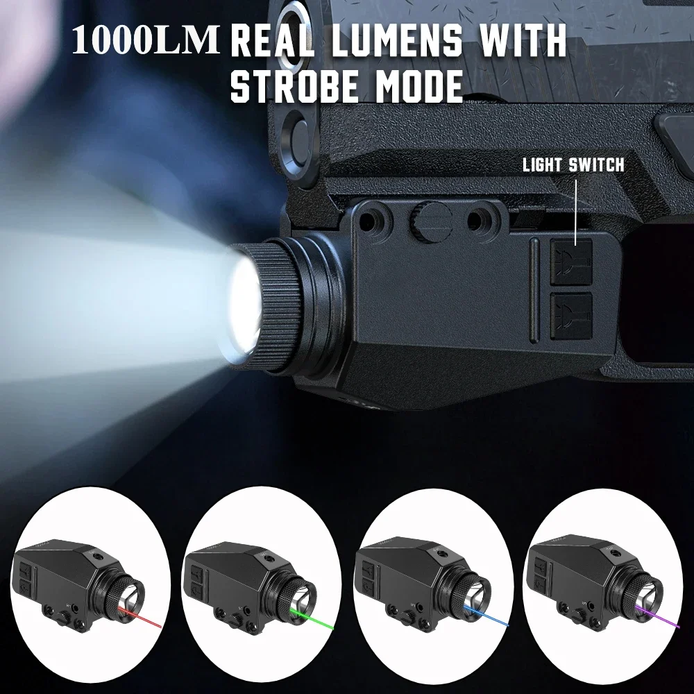1000LM 戦術 LED 懐中電灯コンボ赤/緑/青/紫ドッ - Timing Light Gun のレビューと価格