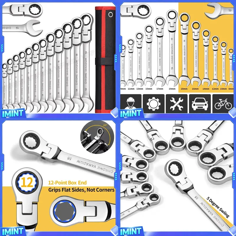 フレックスヘッドラチェットレンチセット、コンビネーションエン - Socket Set のレビューと価格